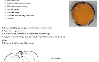 Petite Section : Gâteau à la courge